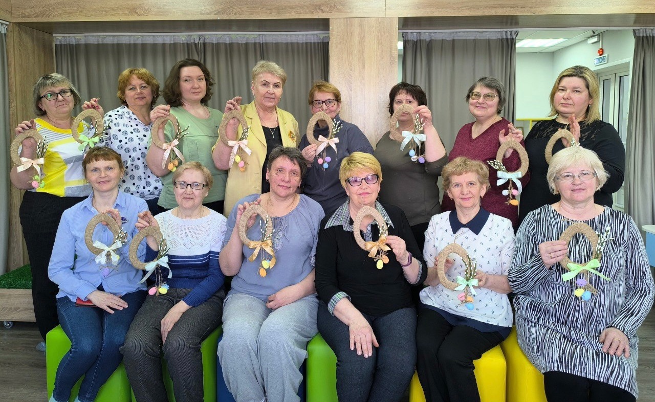 Мастер-класс "Пасхальный венок" в рамках клуба "Вдохновение"