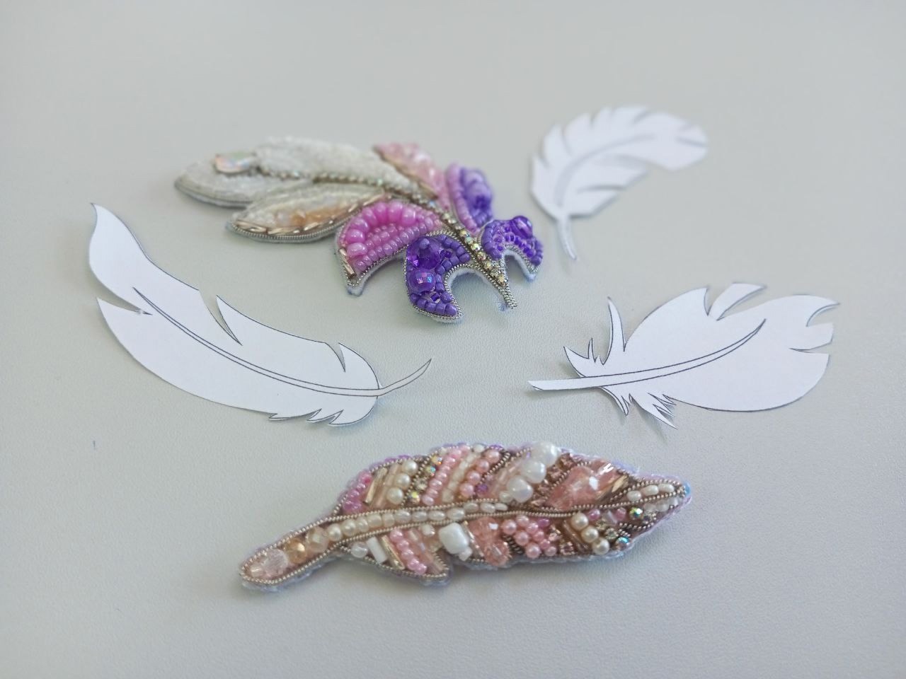 Брошь "Перо"