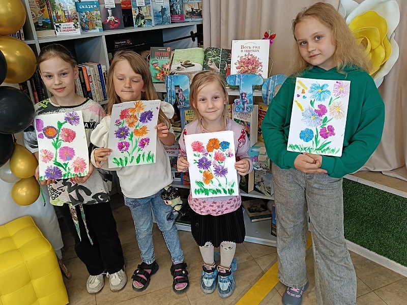 Мастер-класс по рисованию "Летний букет".