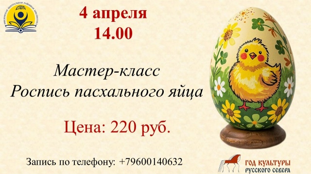 Увлекательный мастер-класс "Роспись пасхального яйца".
